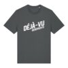 Logo-Shirt aus Baumwolle | unisex, bio, OEKOTEX-100, weißer Druck | 🛜 DÉJÀ-VU GESCHICHTE