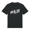 Logo-Shirt aus Baumwolle | unisex, bio, OEKOTEX-100, weißer Druck | 🛜 DÉJÀ-VU GESCHICHTE