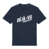 Logo-Shirt aus Baumwolle | unisex, bio, OEKOTEX-100, weißer Druck | 🛜 DÉJÀ-VU GESCHICHTE