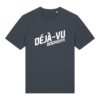 Logo-Shirt aus Baumwolle | unisex, bio, OEKOTEX-100, weißer Druck | 🛜 DÉJÀ-VU GESCHICHTE