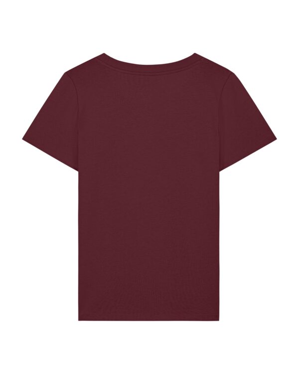 enganliegendes Cover-Shirt mit Taille | Damen, 155 g/m², weißer Druck | 🛜 DÉJÀ-VU GESCHICHTE