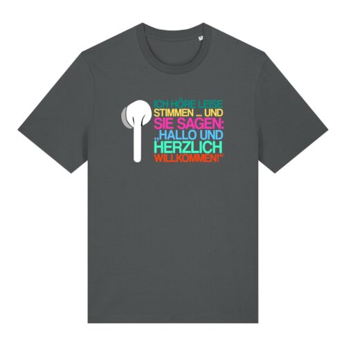 „Ich höre leise Stimmen“-Podcast-♥️-Shirt | unisex, bio, OEKOTEX-100, diverse Farben
