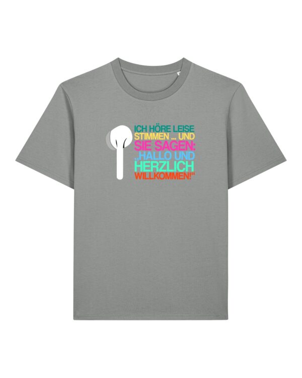 „Ich höre leise Stimmen“-Podcast-♥️-Shirt | unisex, bio, OEKOTEX-100, diverse Farben