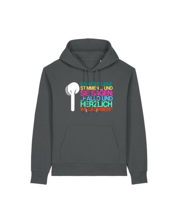 „Ich höre leise Stimmen“-Podcast-❤️-Hoodie | unisex, extrem kuschelig, OEKOTEXT 100, recycelt