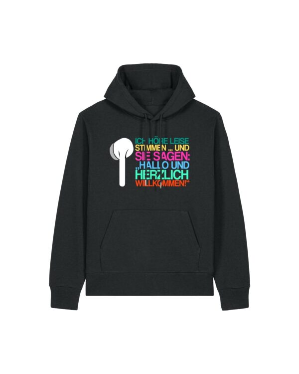 „Ich höre leise Stimmen“-Podcast-❤️-Hoodie | unisex, extrem kuschelig, OEKOTEXT 100, recycelt