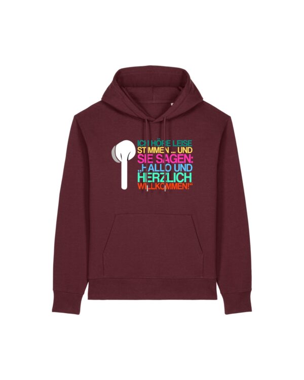 „Ich höre leise Stimmen“-Podcast-❤️-Hoodie | unisex, extrem kuschelig, OEKOTEXT 100, recycelt