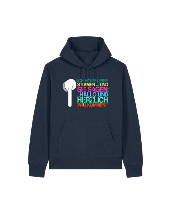 „Ich höre leise Stimmen“-Podcast-❤️-Hoodie | unisex, extrem kuschelig, OEKOTEXT 100, recycelt