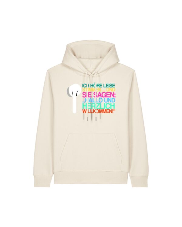 „Ich höre leise Stimmen“-Podcast-❤️-Hoodie | unisex, extrem kuschelig, OEKOTEXT 100, recycelt