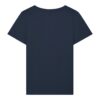 leise-stimmen-weiss__stanley-stella-expresser-2-0__french-navy__back-main „Ich höre leise Stimmen“-Podcast-♥️-Shirt | Damen, bio, OEKOTEX-100, weißer Druck