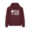 leise-stimmen-weiss__stanley-stella-gamechanger__burgundy__front-main „Ich höre leise Stimmen“-Podcast-❤️-Hoodie | unisex, extrem kuschelig, OEKOTEXT 100, recycelt, weißer Druck