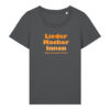 liedermacher-innen-logo__stanley-stella-expresser-2-0__anthracite__front-main Logoshirt für Musik- und Podcastfans | Damen, bio, OEKOTEX-100, diverse Farben | 🛜 LIEDER:MACHER:INNEN