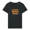 liedermacher-innen-logo__stanley-stella-expresser-2-0__black__front-main Logoshirt für Musik- und Podcastfans | Damen, bio, OEKOTEX-100, diverse Farben | 🛜 LIEDER:MACHER:INNEN