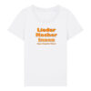 liedermacher-innen-logo__stanley-stella-expresser-2-0__white__front-main Logoshirt für Musik- und Podcastfans | Damen, bio, OEKOTEX-100, diverse Farben | 🛜 LIEDER:MACHER:INNEN