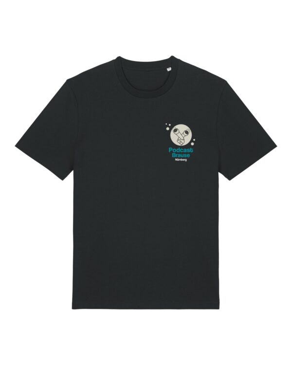 podcast-brause-cover__stanley-stella-creator-2-0__black__front-main Cover-Shirt aus Baumwolle | unisex, bio, OEKOTEX-100, diverse Farben | 🛜 PODCAST-BRAUSE