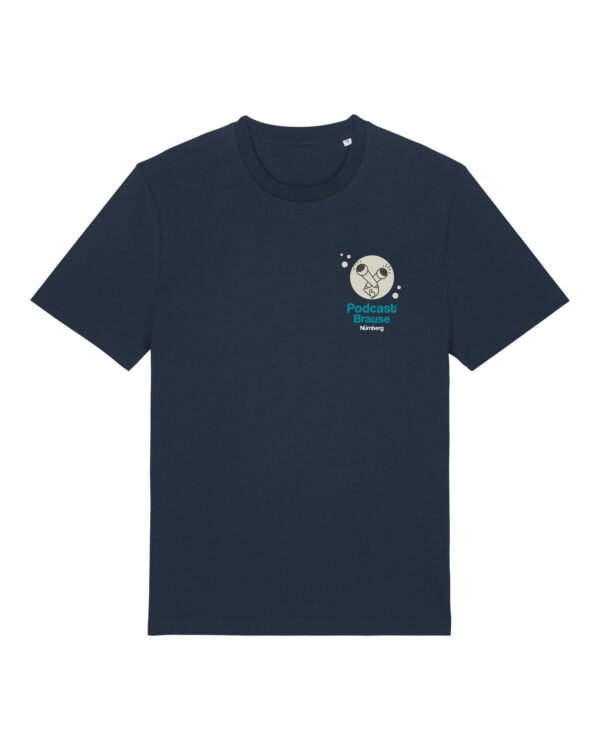 podcast-brause-cover__stanley-stella-creator-2-0__frenchnavy__front-main Cover-Shirt aus Baumwolle | unisex, bio, OEKOTEX-100, diverse Farben | 🛜 PODCAST-BRAUSE