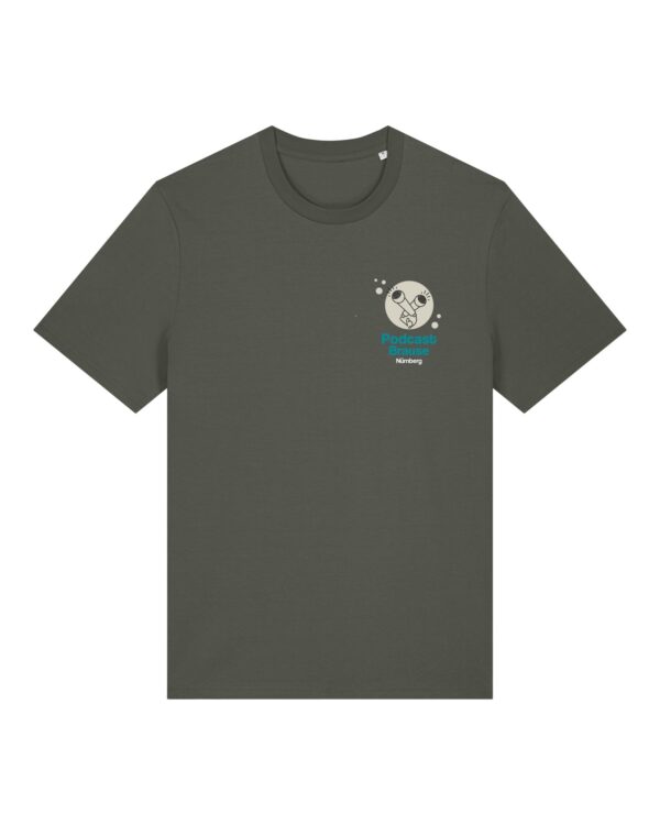 podcast-brause-cover__stanley-stella-creator-2-0__khaki__front-main Cover-Shirt aus Baumwolle | unisex, bio, OEKOTEX-100, diverse Farben | 🛜 PODCAST-BRAUSE
