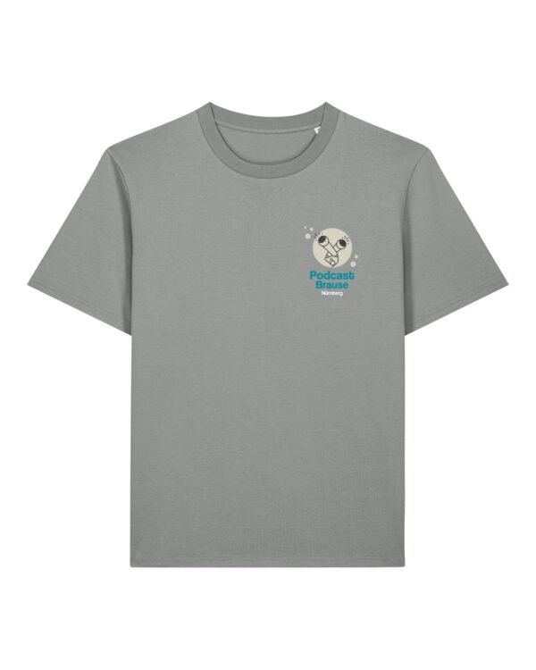 podcast-brause-cover__stanley-stella-creator-2-0__mistygrey__front-main Cover-Shirt aus Baumwolle | unisex, bio, OEKOTEX-100, diverse Farben | 🛜 PODCAST-BRAUSE