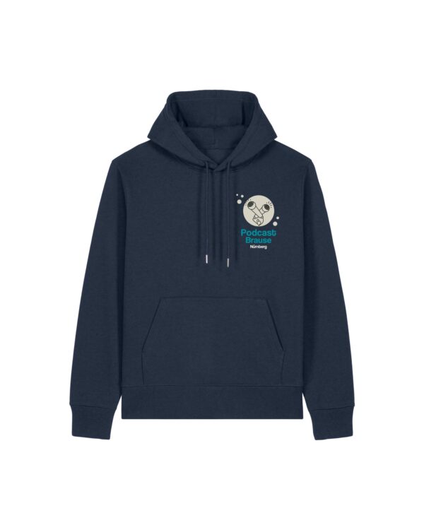 podcast-brause-cover__stanley-stella-gamechanger__frenchnavy__front-main Logo-Hoodie aus recyceltem Mischgewebe | unisex, verschiedene Farben | 🛜 PODCAST-BRAUSE