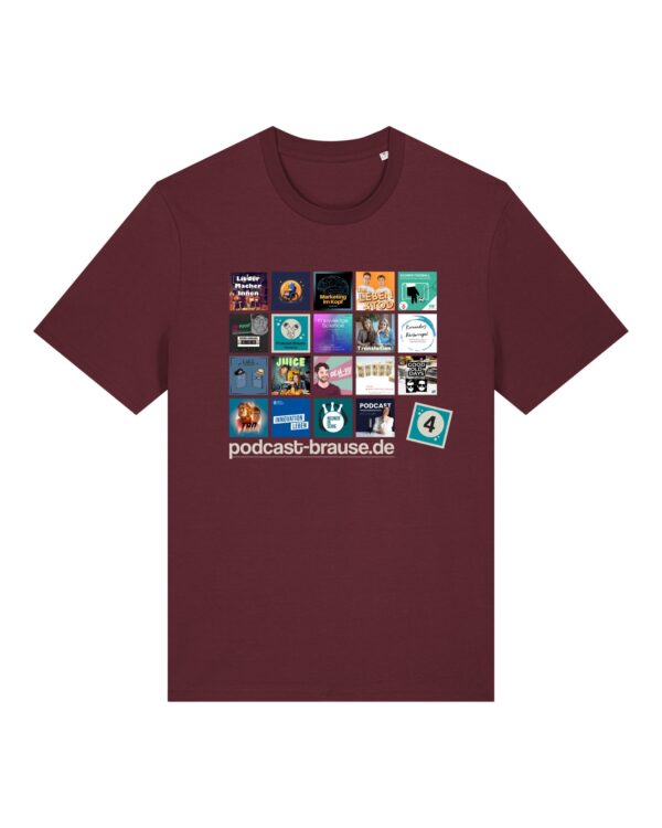 Staffel-4-Shirt aus Baumwolle | unisex, bio, OEKOTEX-100, diverse Farben | 🛜 PODCAST-BRAUSE