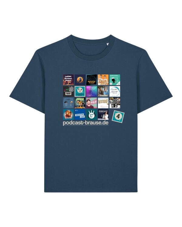 Staffel-4-Shirt aus Baumwolle | unisex, bio, OEKOTEX-100, diverse Farben | 🛜 PODCAST-BRAUSE