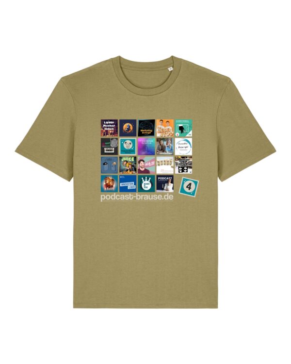 Staffel-4-Shirt aus Baumwolle | unisex, bio, OEKOTEX-100, diverse Farben | 🛜 PODCAST-BRAUSE
