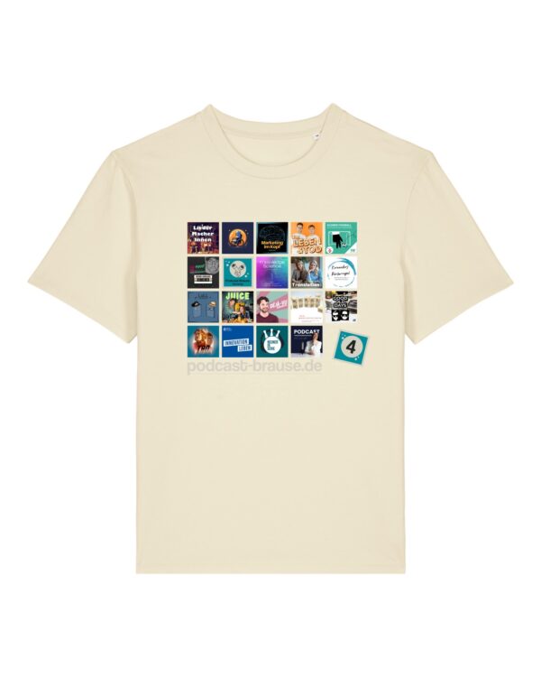 Staffel-4-Shirt aus Baumwolle | unisex, bio, OEKOTEX-100, diverse Farben | 🛜 PODCAST-BRAUSE