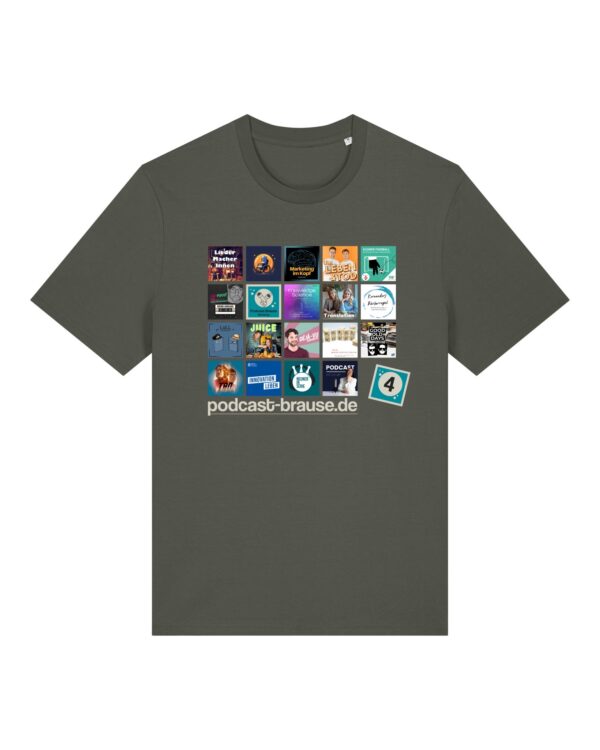 Staffel-4-Shirt aus Baumwolle | unisex, bio, OEKOTEX-100, diverse Farben | 🛜 PODCAST-BRAUSE