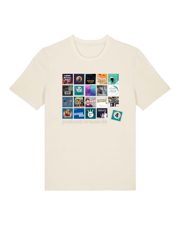 Staffel-4-Shirt aus Baumwolle | unisex, bio, OEKOTEX-100, diverse Farben | 🛜 PODCAST-BRAUSE