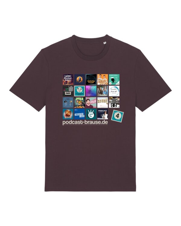 Staffel-4-Shirt aus Baumwolle | unisex, bio, OEKOTEX-100, diverse Farben | 🛜 PODCAST-BRAUSE