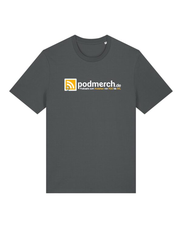 podmerch-supporter__stanley-stella-creator-2-0__anthracite__front-main Supporter-Shirt | unisex, bio, OEKOTEX-100, diverse Farben | 🤩 PODMERCH.de