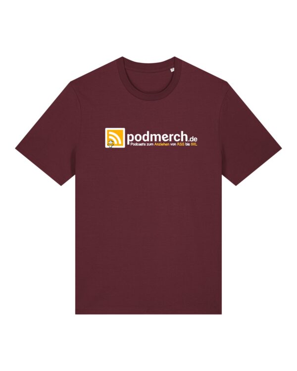 podmerch-supporter__stanley-stella-creator-2-0__burgundy__front-main Supporter-Shirt | unisex, bio, OEKOTEX-100, diverse Farben | 🤩 PODMERCH.de