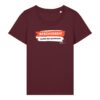schmerzenssache-beschissen__stanley-stella-expresser-2-0__burgundy__front-main enganliegendes „Na, wie geht's?“-Shirt | damen, bio, OEKOTEX-100, diverse Farben | 🛜 SCHMERZENSSACHE