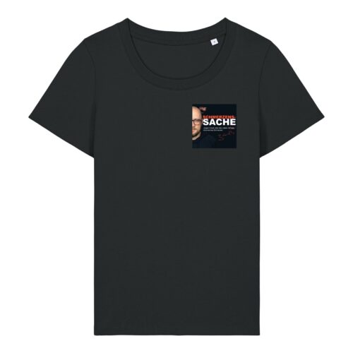 schmerzenssache-cover__stanley-stella-expresser-2-0__black__front-main enganliegendes Cover-Shirt mit Taille | Damen, 155 g/m², verschiedene Farben | 🛜 SCHMERZENSSACHE