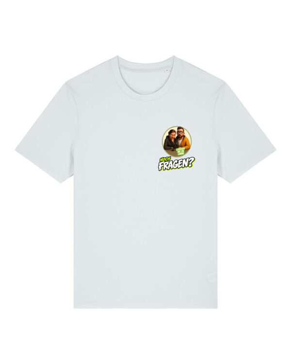 gerissen-wie-ein-lamm-comic-sm__stanley-stella-creator-2-0__blue-ice__front-main Comic-Shirt Brustdruck | unisex, bio, OEKOTEX-100 | 🛜 GERISSEN WIE EIN LAMM