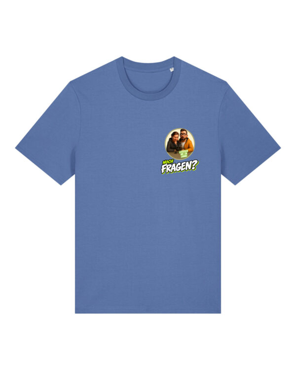 gerissen-wie-ein-lamm-comic-sm__stanley-stella-creator-2-0__bright-blue__front-main Comic-Shirt Brustdruck | unisex, bio, OEKOTEX-100 | 🛜 GERISSEN WIE EIN LAMM