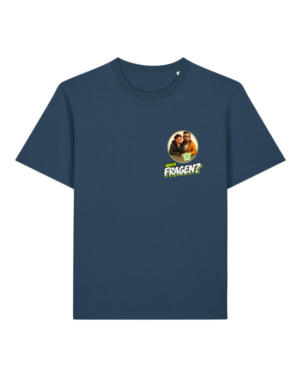 gerissen-wie-ein-lamm-comic-sm__stanley-stella-creator-2-0__deep-teal__front-main Comic-Shirt Brustdruck | unisex, bio, OEKOTEX-100 | 🛜 GERISSEN WIE EIN LAMM