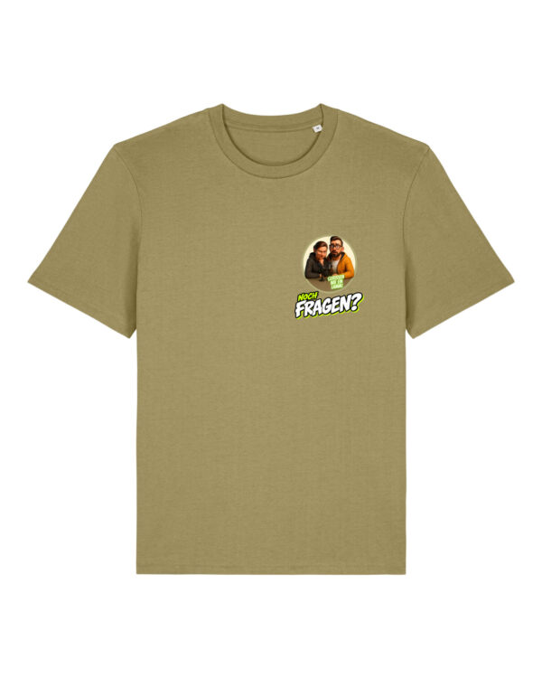 gerissen-wie-ein-lamm-comic-sm__stanley-stella-creator-2-0__faded-olive__front-main Comic-Shirt Brustdruck | unisex, bio, OEKOTEX-100 | 🛜 GERISSEN WIE EIN LAMM