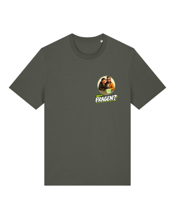 gerissen-wie-ein-lamm-comic-sm__stanley-stella-creator-2-0__khaki__front-main Comic-Shirt Brustdruck | unisex, bio, OEKOTEX-100 | 🛜 GERISSEN WIE EIN LAMM