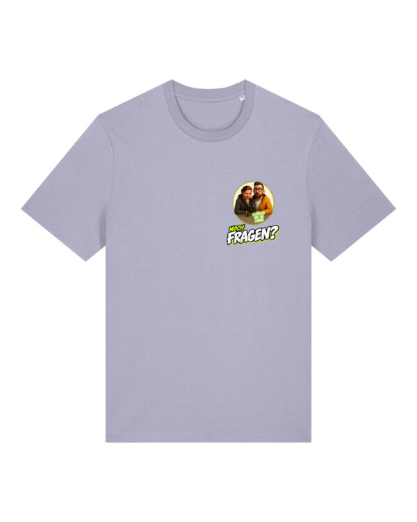 gerissen-wie-ein-lamm-comic-sm__stanley-stella-creator-2-0__lavender__front-main Comic-Shirt Brustdruck | unisex, bio, OEKOTEX-100 | 🛜 GERISSEN WIE EIN LAMM