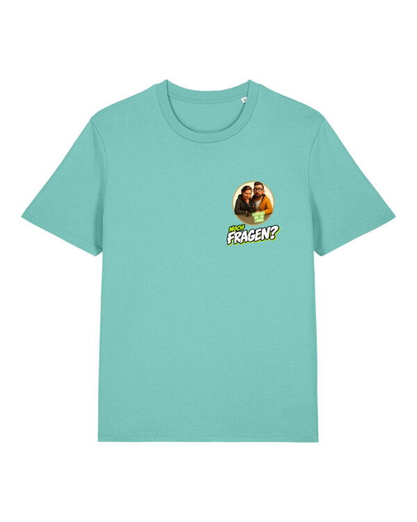 gerissen-wie-ein-lamm-comic-sm__stanley-stella-creator-2-0__pool-blue__front-main Comic-Shirt Brustdruck | unisex, bio, OEKOTEX-100 | 🛜 GERISSEN WIE EIN LAMM