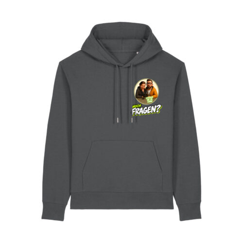 gerissen-wie-ein-lamm-comic-sm__stanley-stella-gamechanger__anthracite__front-main Comic-Hoodie Brustdruck | unisex, bio, recycelt | 🛜 GERISSEN WIE EIN LAMM