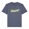 gerissen-wie-ein-lamm-schriftzug-fragen__stanley-stella-creator-2-0__blue-grey__front-main „Noch Fragen?“-Shirt | unisex, bio, OEKOTEX-100, diverse Farben | 🛜 GERISSEN WIE EIN LAMM