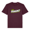 gerissen-wie-ein-lamm-schriftzug-fragen__stanley-stella-creator-2-0__deep-plum__front-main „Noch Fragen?“-Shirt | unisex, bio, OEKOTEX-100, diverse Farben | 🛜 GERISSEN WIE EIN LAMM
