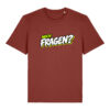 gerissen-wie-ein-lamm-schriftzug-fragen__stanley-stella-creator-2-0__earthy-red__front-main „Noch Fragen?“-Shirt | unisex, bio, OEKOTEX-100, diverse Farben | 🛜 GERISSEN WIE EIN LAMM
