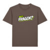 gerissen-wie-ein-lamm-schriftzug-fragen__stanley-stella-creator-2-0__mocha__front-main „Noch Fragen?“-Shirt | unisex, bio, OEKOTEX-100, diverse Farben | 🛜 GERISSEN WIE EIN LAMM