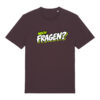 gerissen-wie-ein-lamm-schriftzug-fragen__stanley-stella-creator-2-0__red-brown__front-main „Noch Fragen?“-Shirt | unisex, bio, OEKOTEX-100, diverse Farben | 🛜 GERISSEN WIE EIN LAMM