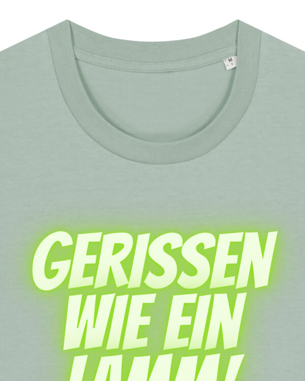 Logo-Shirt | unisex, bio, OEKOTEX-100, diverse Farben | 🛜 GERISSEN WIE EIN LAMM