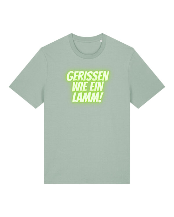 Logo-Shirt | unisex, bio, OEKOTEX-100, diverse Farben | 🛜 GERISSEN WIE EIN LAMM