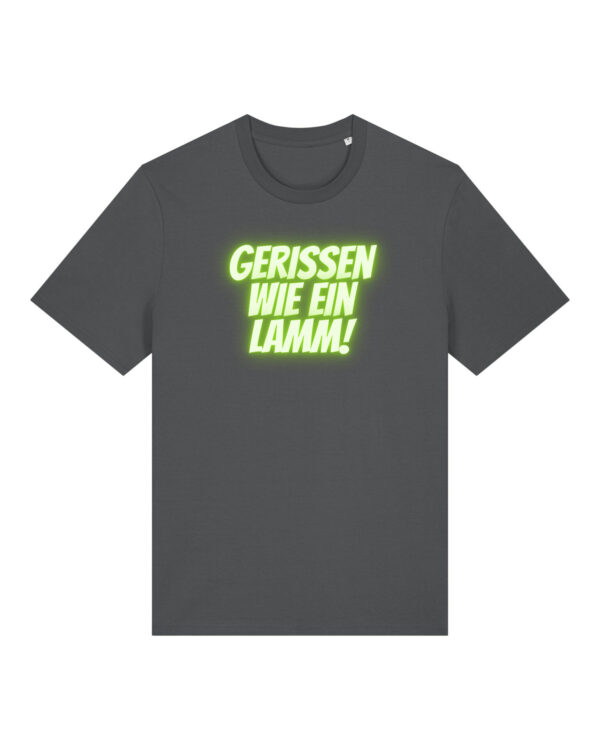 Logo-Shirt | unisex, bio, OEKOTEX-100, diverse Farben | 🛜 GERISSEN WIE EIN LAMM