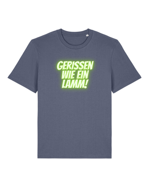 Logo-Shirt | unisex, bio, OEKOTEX-100, diverse Farben | 🛜 GERISSEN WIE EIN LAMM